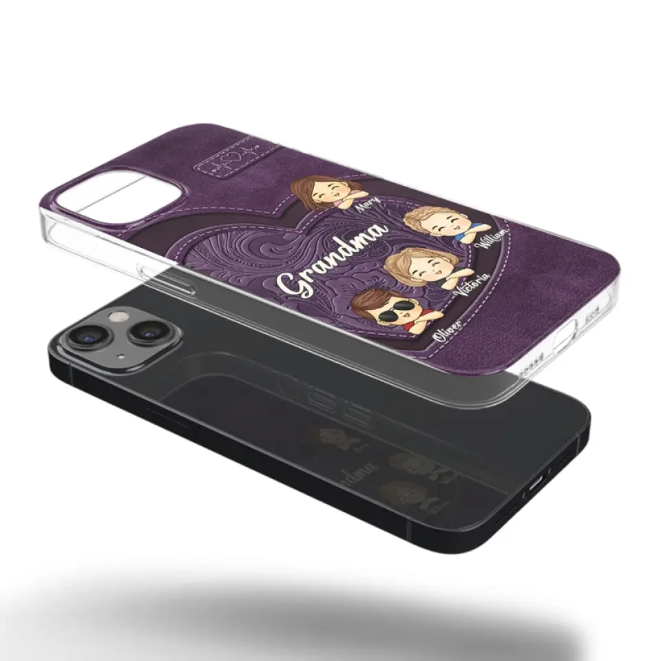 Your Unconditional Love Envelops Us - Family Personalized Custom Clear Phone Case - Gift For Mom, Grandma - Image 27