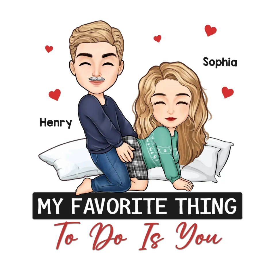 You're My Favorite - Printable Digital File, Digital PNG Download - Couple Personalized Vertical File - Gift For Husband Wife, Anniversary - Image 2