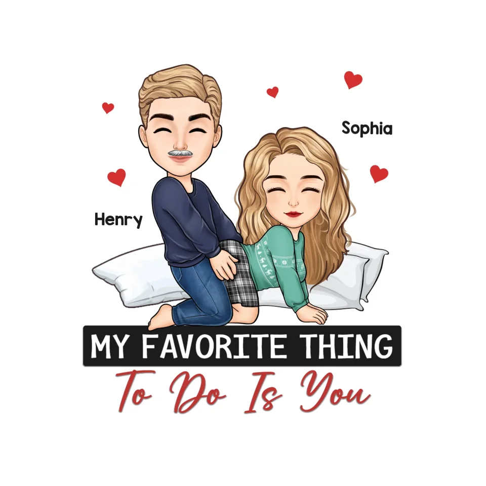 You're My Favorite - Printable Digital File, Digital PNG Download - Couple Personalized Vertical File - Gift For Husband Wife, Anniversary - Image 3