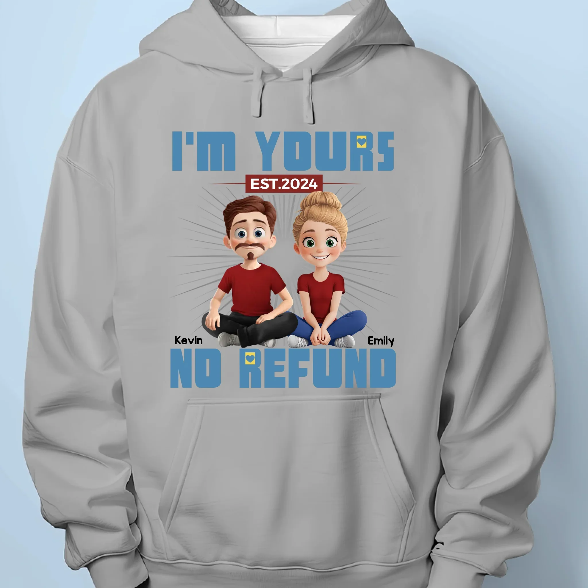 You’re My Happily Ever After - Couple Personalized Custom Unisex T-shirt, Premium T-shirt, Hoodie - Gift For Husband Wife, Anniversary - Image 7