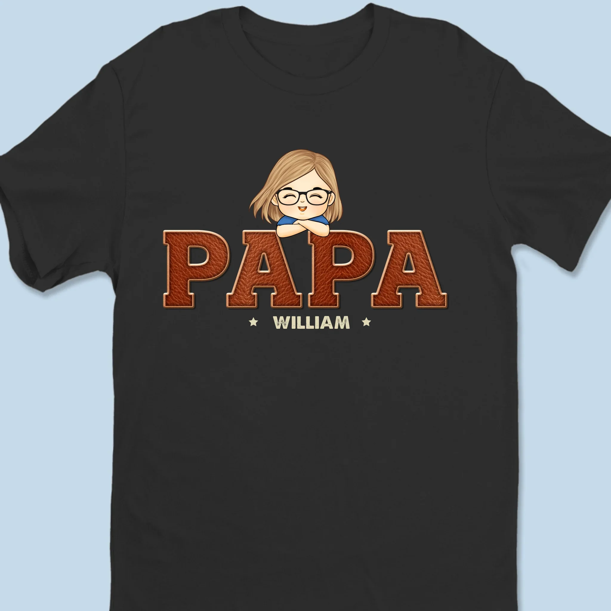 You're Stuck With Me, Dad - Family Personalized Custom Unisex T-shirt, Premium T-shirt, Hoodie - Father's Day, Gift For Dad, Grandpa - Image 2
